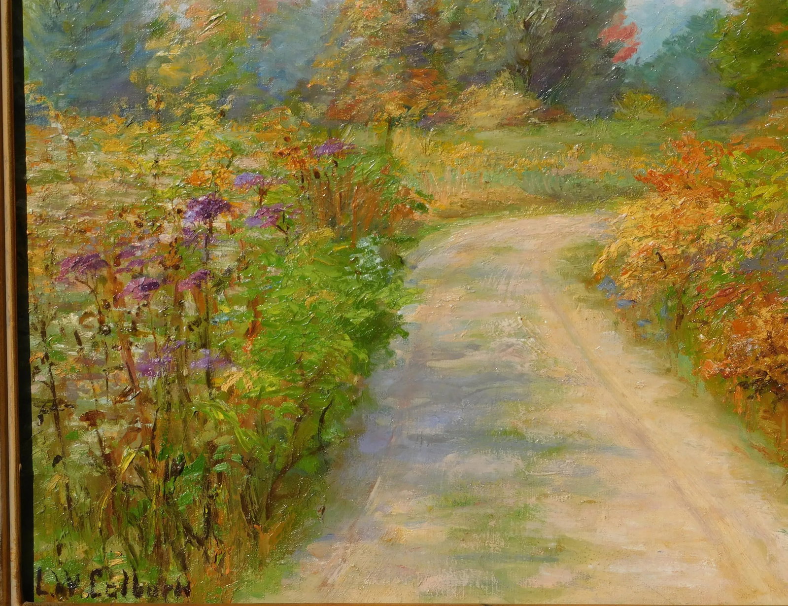 Vintage Signed Impressionist Oil Painting - 2