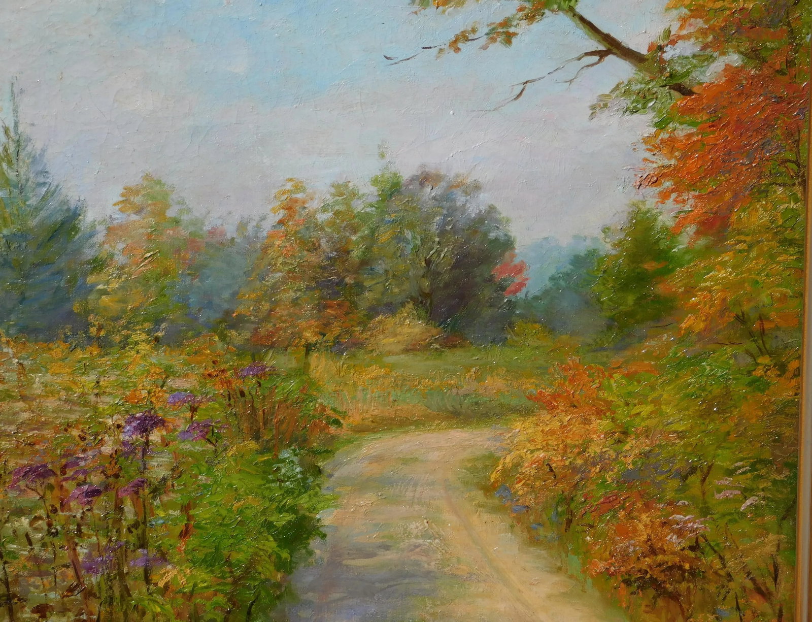 Vintage Signed Impressionist Oil Painting - 3