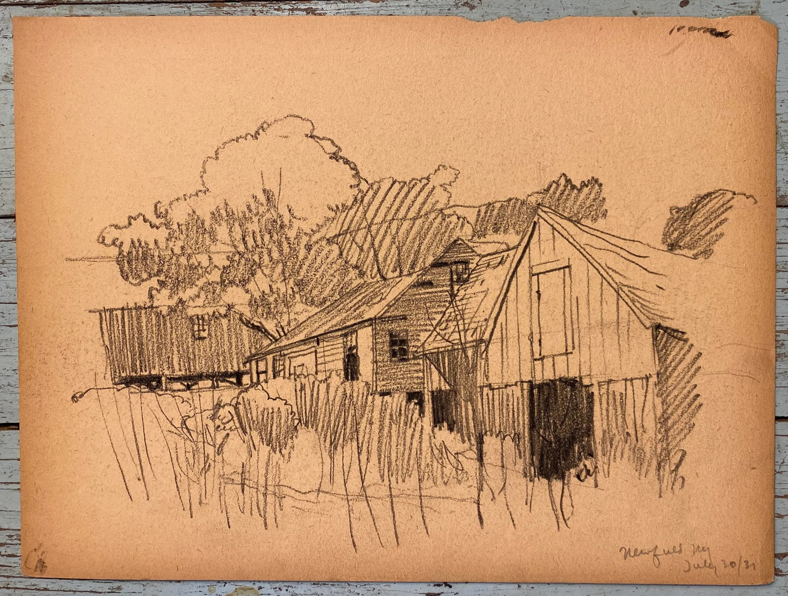 1931 Norman Kent Newfield New York Landscape - 2