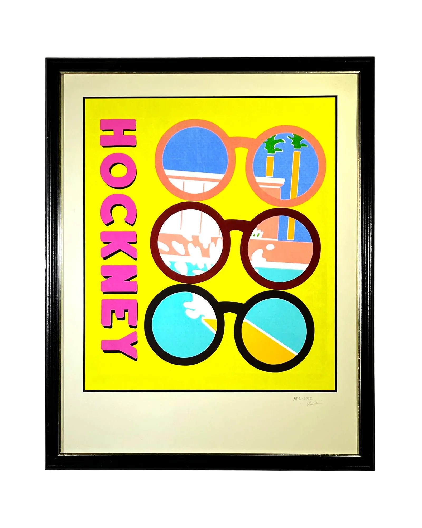 Hockney Glasses Splash-Inspired Artist Proof Giclee Print, 2022 - 7