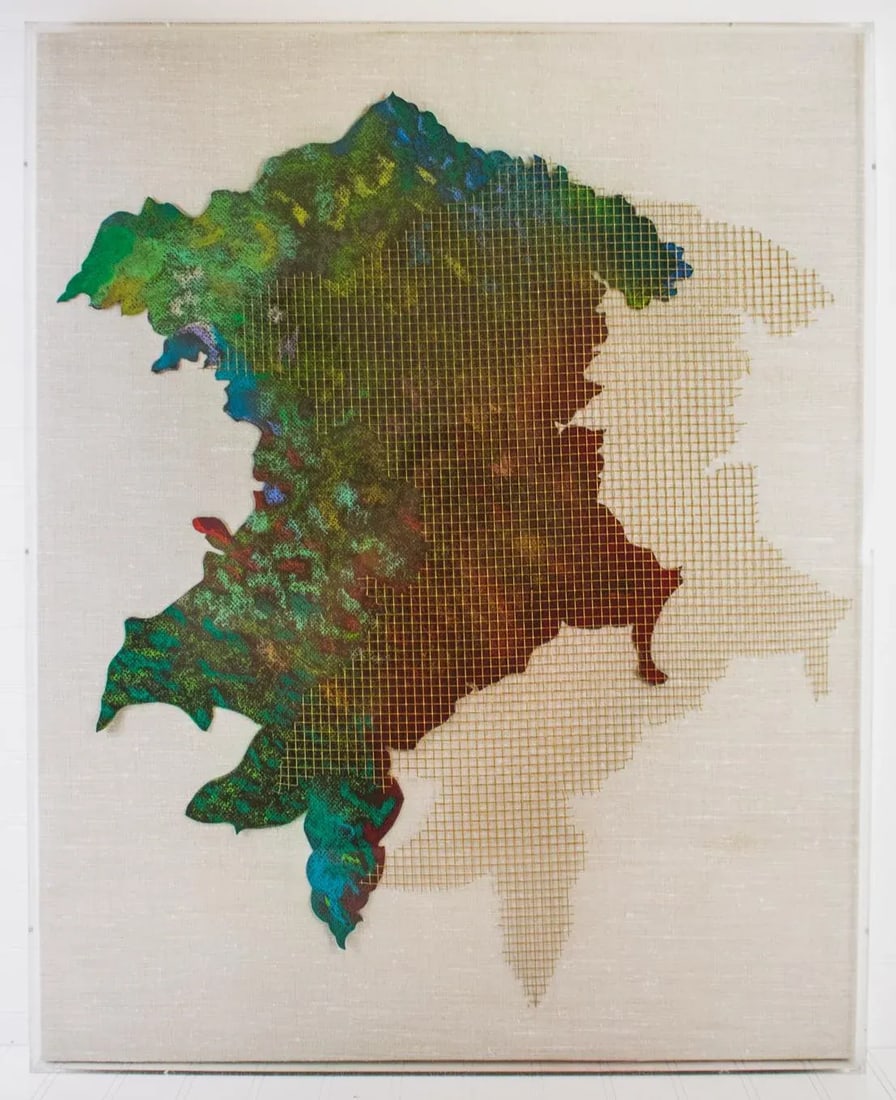 1987 Perry Ingli Abstract Mixed-Media Paintings "Early Spring" & "Summer to Autumn" - a Pair - 2