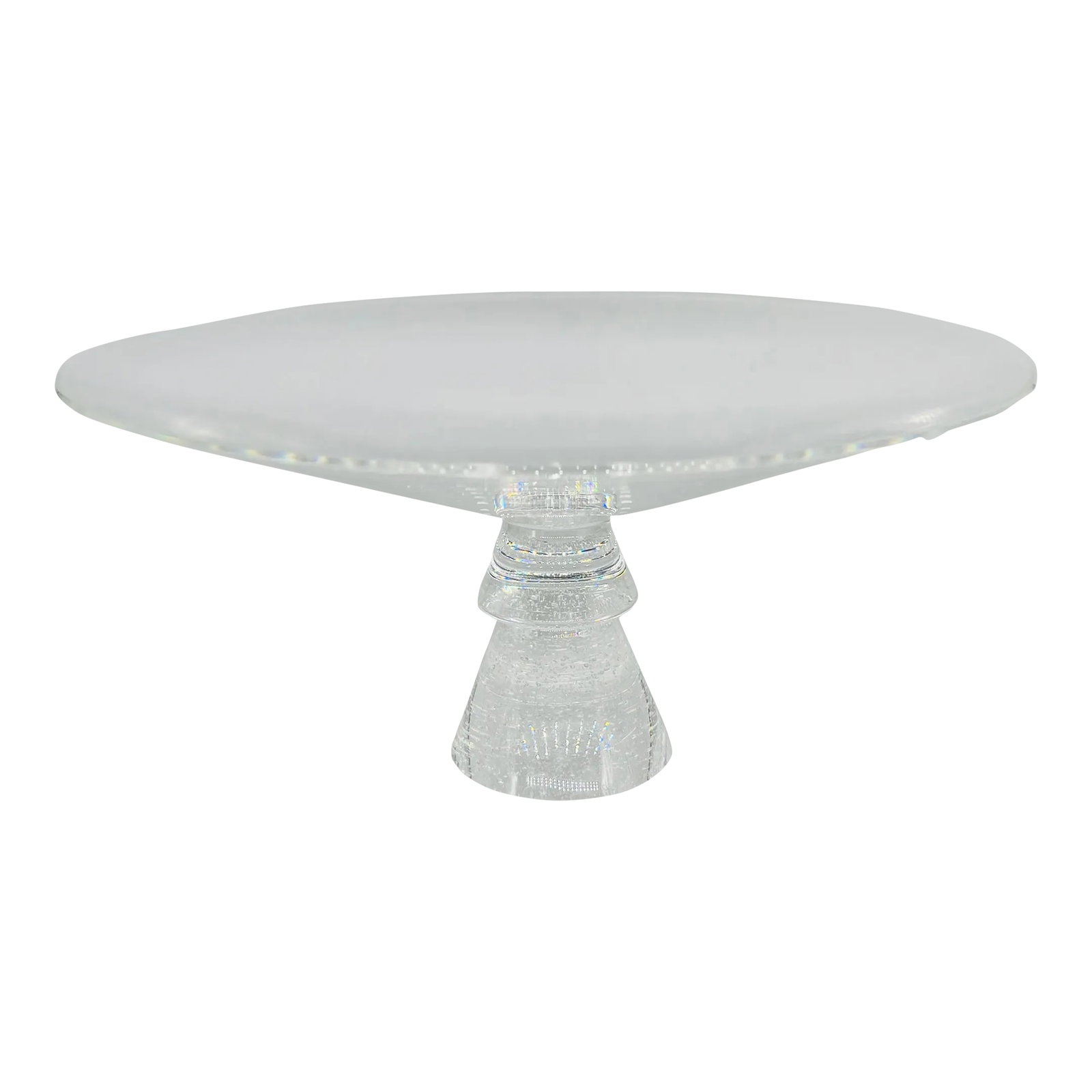 David Dowler for Steuben "Stardust" Pattern Centerpiece Bowl or Tazza Circa 1985 (1 of 7)
