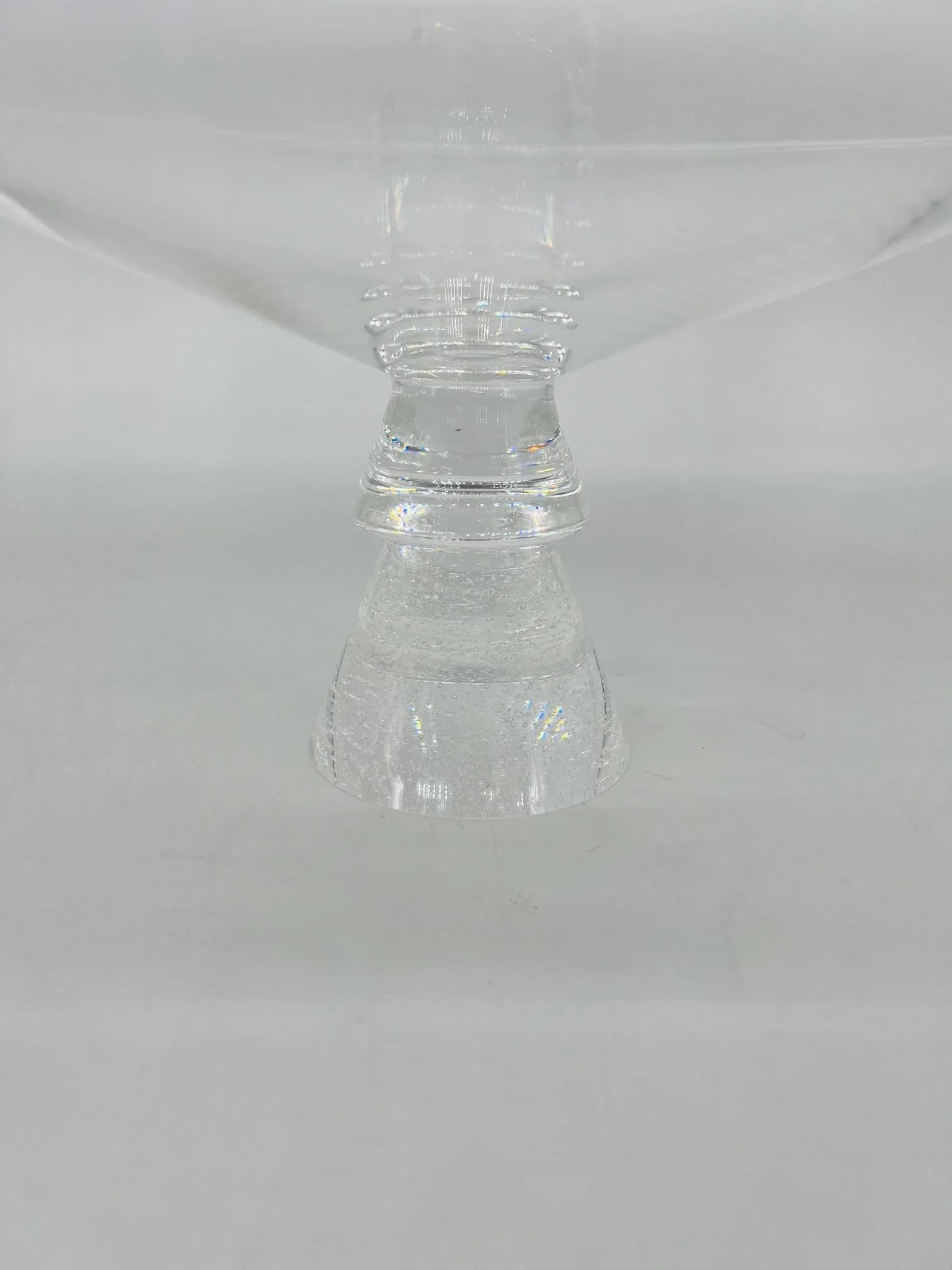 David Dowler for Steuben "Stardust" Pattern Centerpiece Bowl or Tazza Circa 1985 - 4