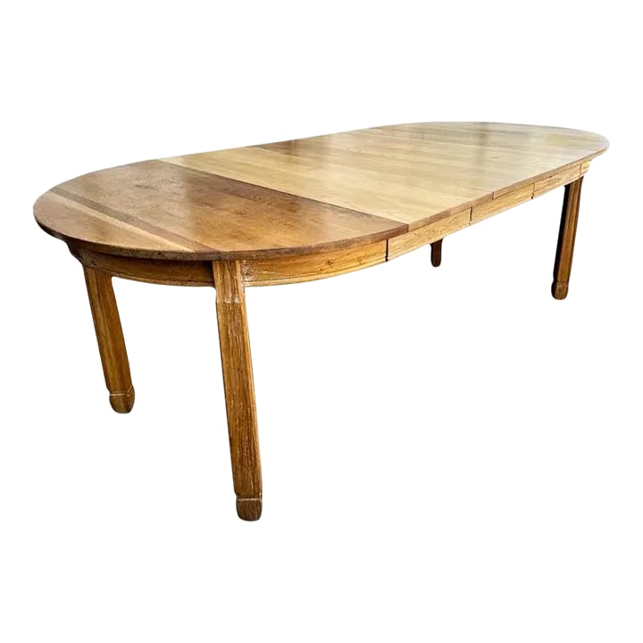 A. Brandt Ranch Oak Fort Worth 84" Oval Dining Table - Rare Vintage Find From Mid 20th Century (1 of 7)