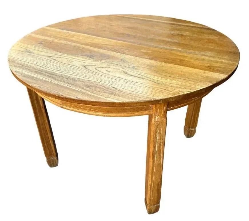 A. Brandt Ranch Oak Fort Worth 84" Oval Dining Table - Rare Vintage Find From Mid 20th Century - 2