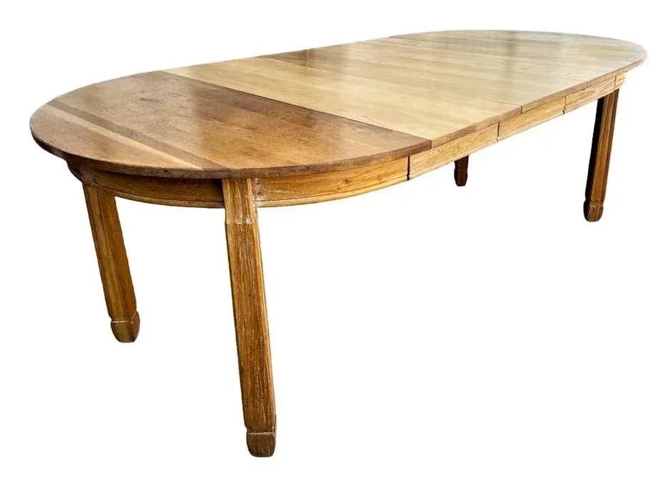A. Brandt Ranch Oak Fort Worth 84" Oval Dining Table - Rare Vintage Find From Mid 20th Century - 6