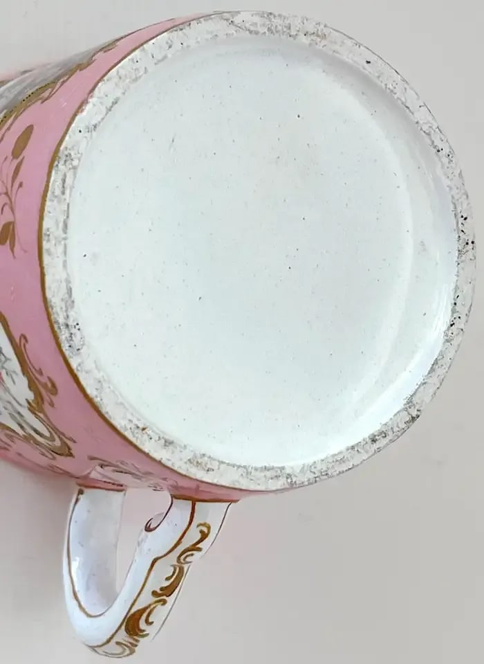 18th C. English Rocco Battersea & Porcelain Companion Cup & Saucer - 3