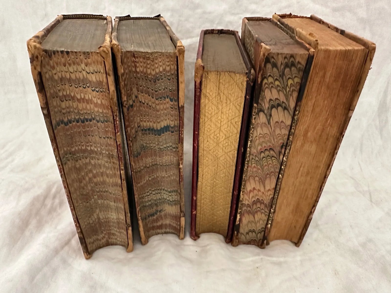 Antique 19th C. Collection of Leather Bound Books-A Set - 5