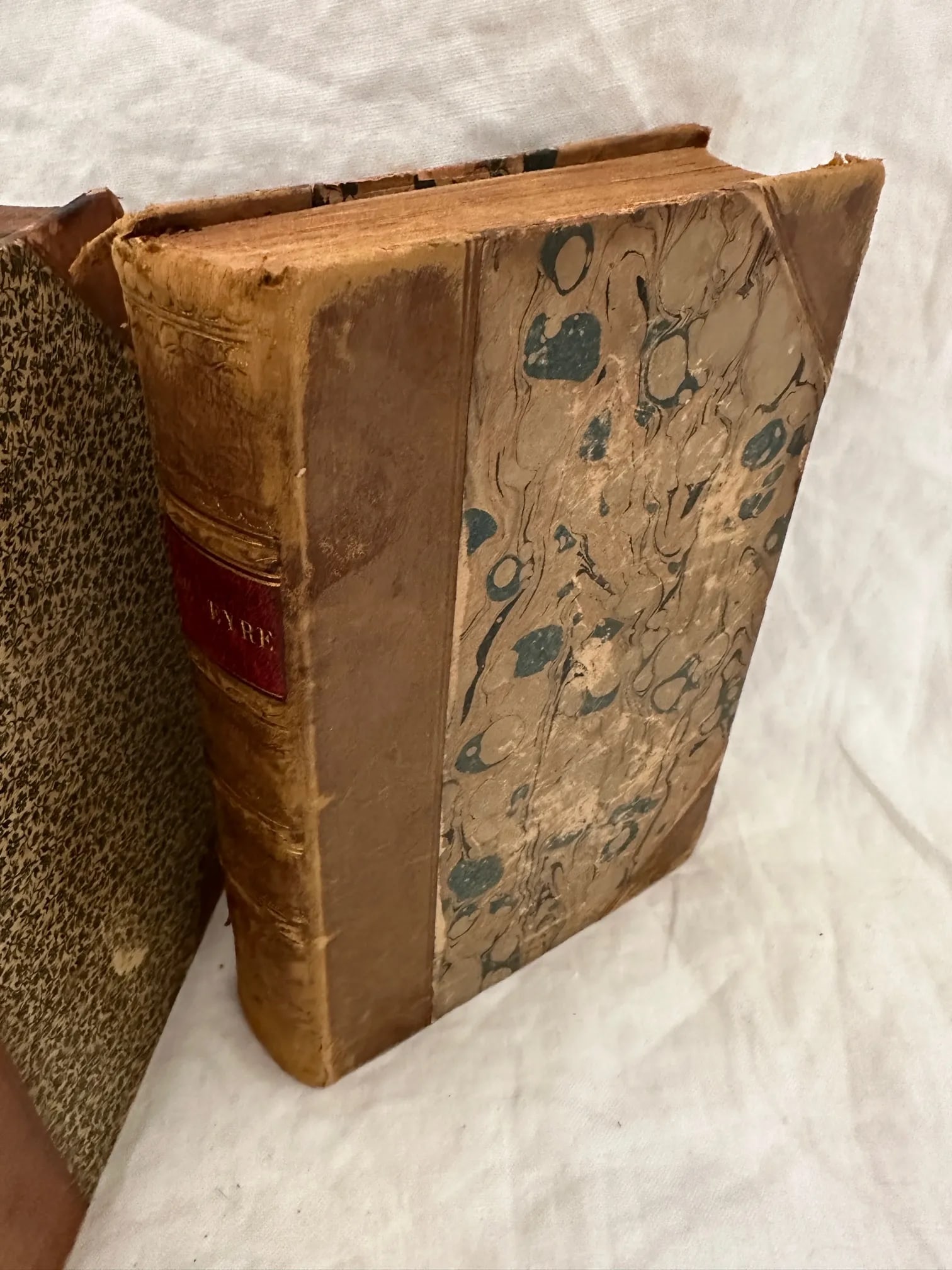 Antique 19th C. Collection of Leather Bound Books-A Set - 6