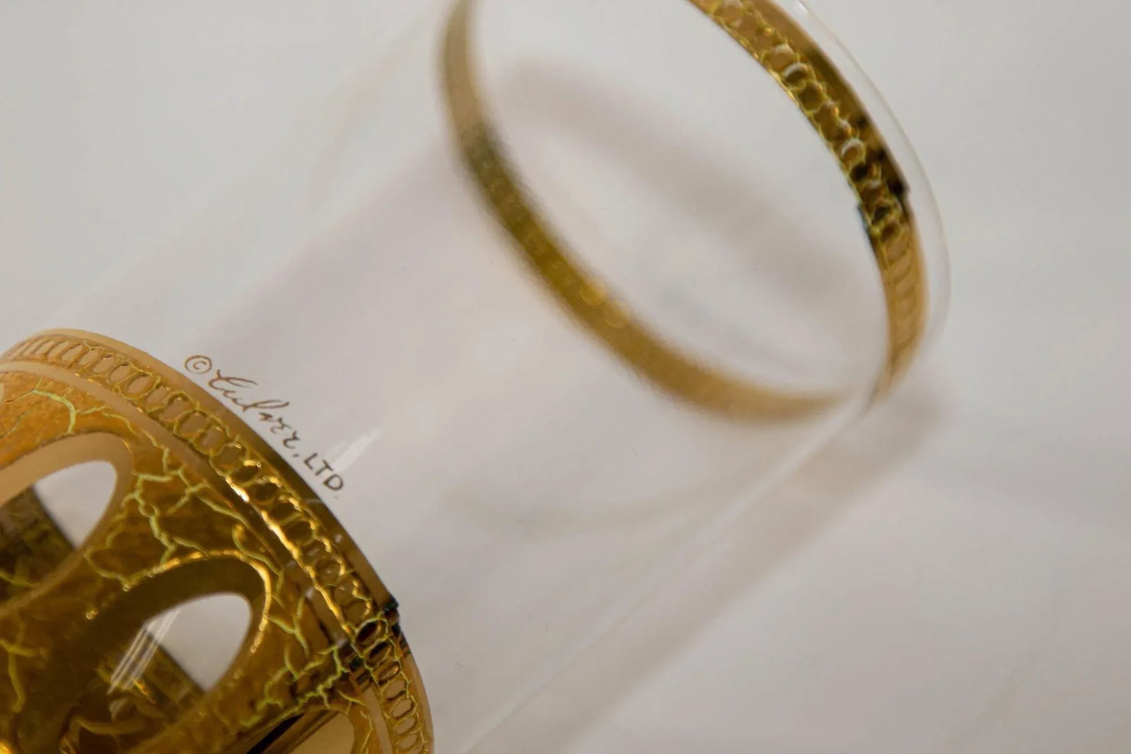 1950 Set of 8 Vintage Culver Ltd Highball Glasses With 22-Karat Gold Antigua - 10