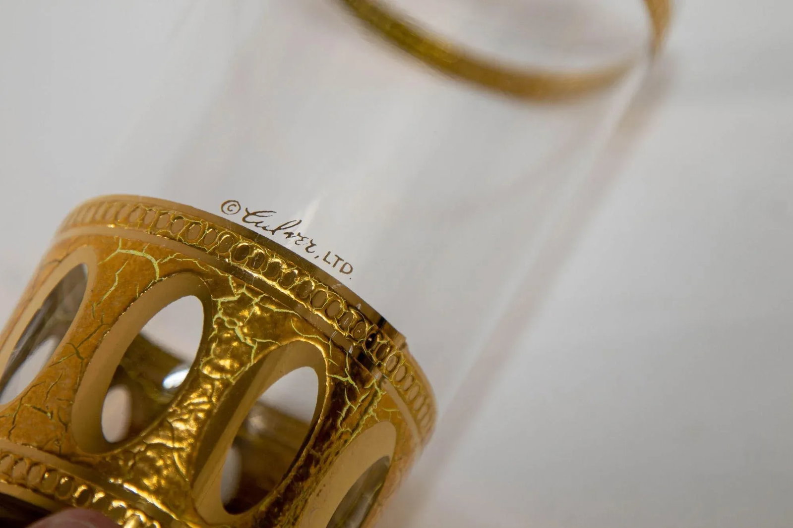 1950 Set of 8 Vintage Culver Ltd Highball Glasses With 22-Karat Gold Antigua - 6
