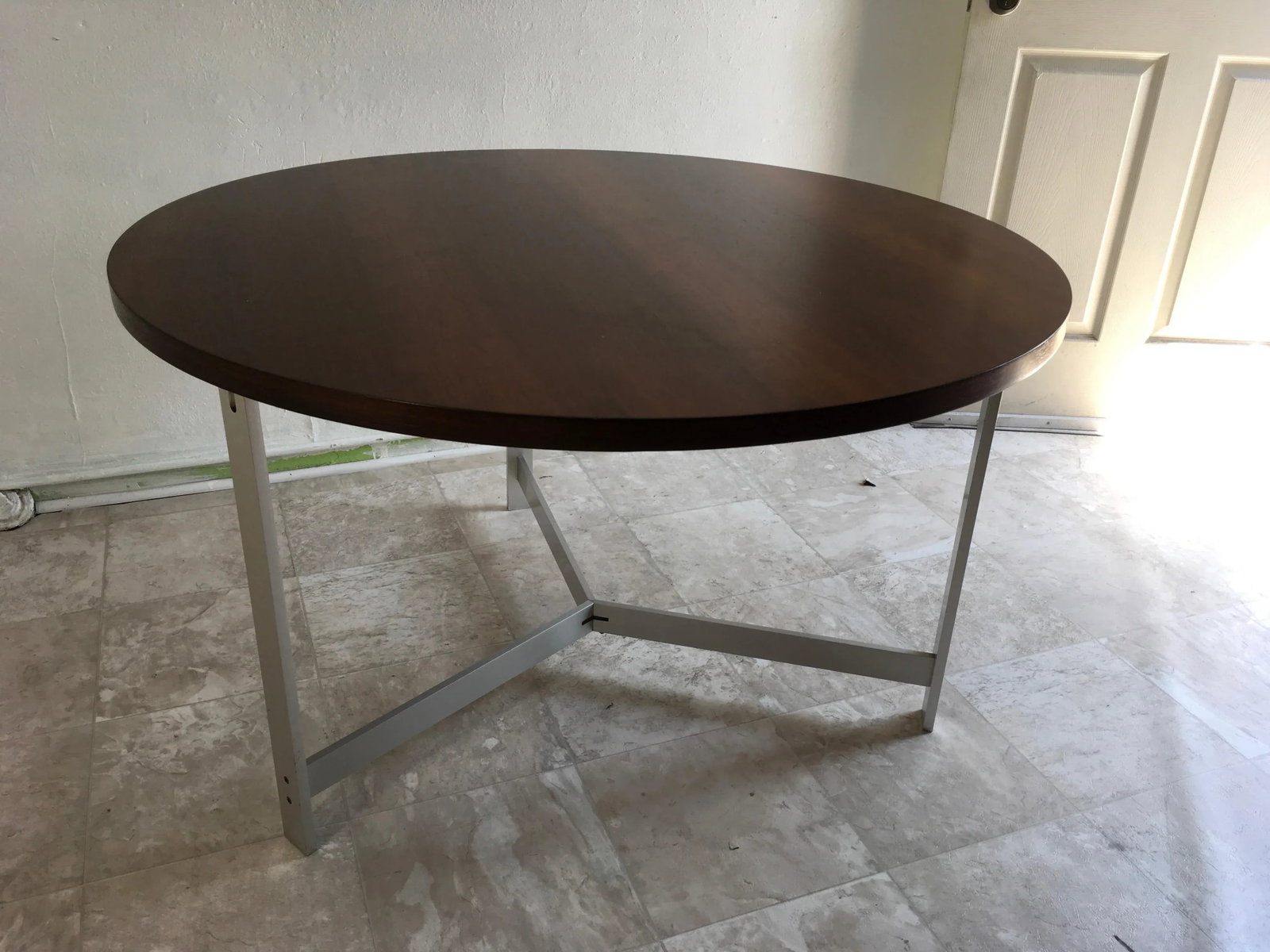 Rare 1960s Rosewood & Aluminum Table by Jørgen Kastholm & Preben Fabricius – Danish - 11
