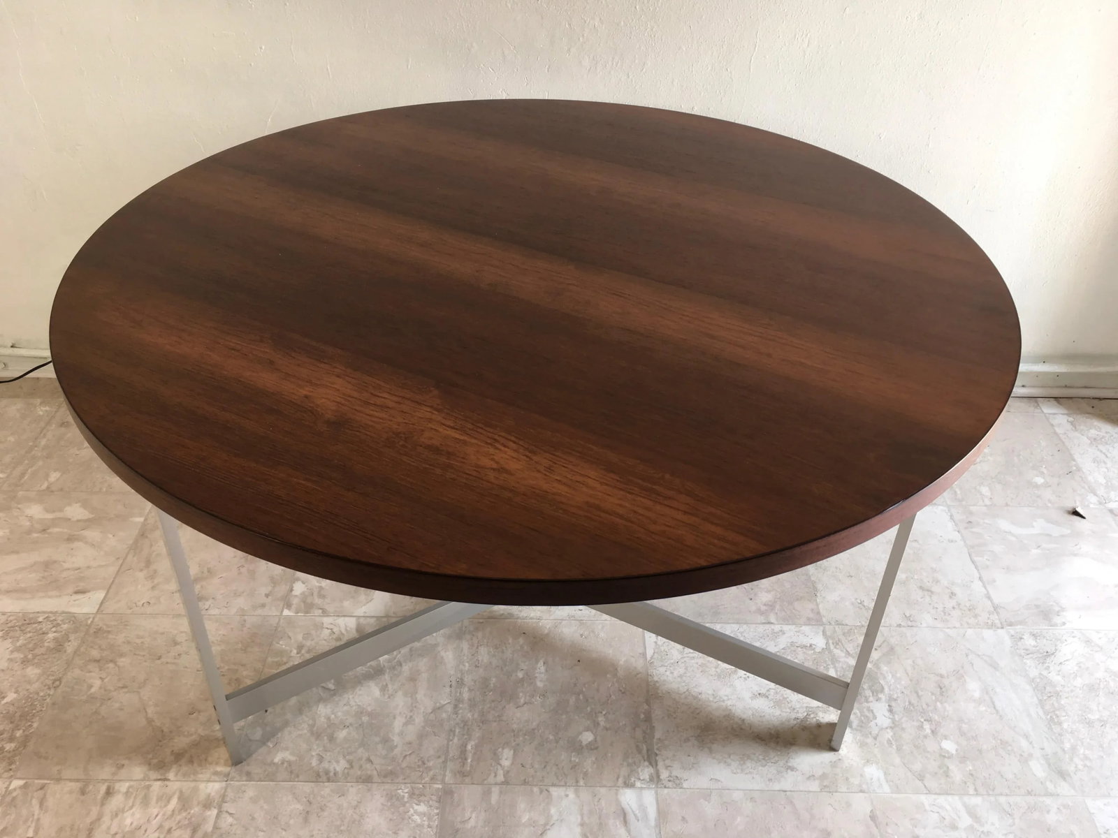 Rare 1960s Rosewood & Aluminum Table by Jørgen Kastholm & Preben Fabricius – Danish - 3