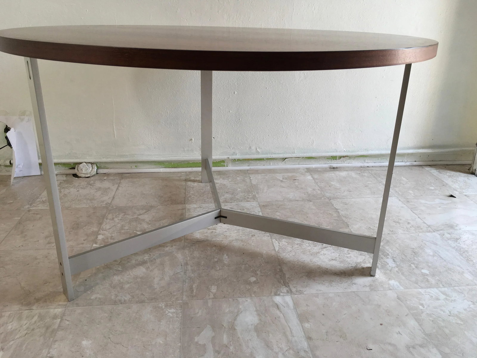 Rare 1960s Rosewood & Aluminum Table by Jørgen Kastholm & Preben Fabricius – Danish - 4