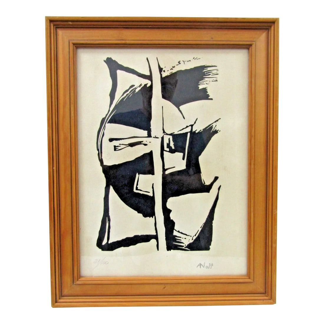 Alexandre Noll Untitled 1960's Signed Woodblock Print on Paper Edition 2 of 100 (1 of 7)