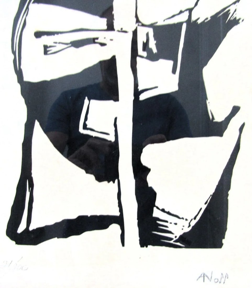 Alexandre Noll Untitled 1960's Signed Woodblock Print on Paper Edition 2 of 100 - 3