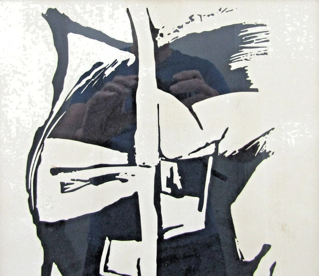 Alexandre Noll Untitled 1960's Signed Woodblock Print on Paper Edition 2 of 100 - 4