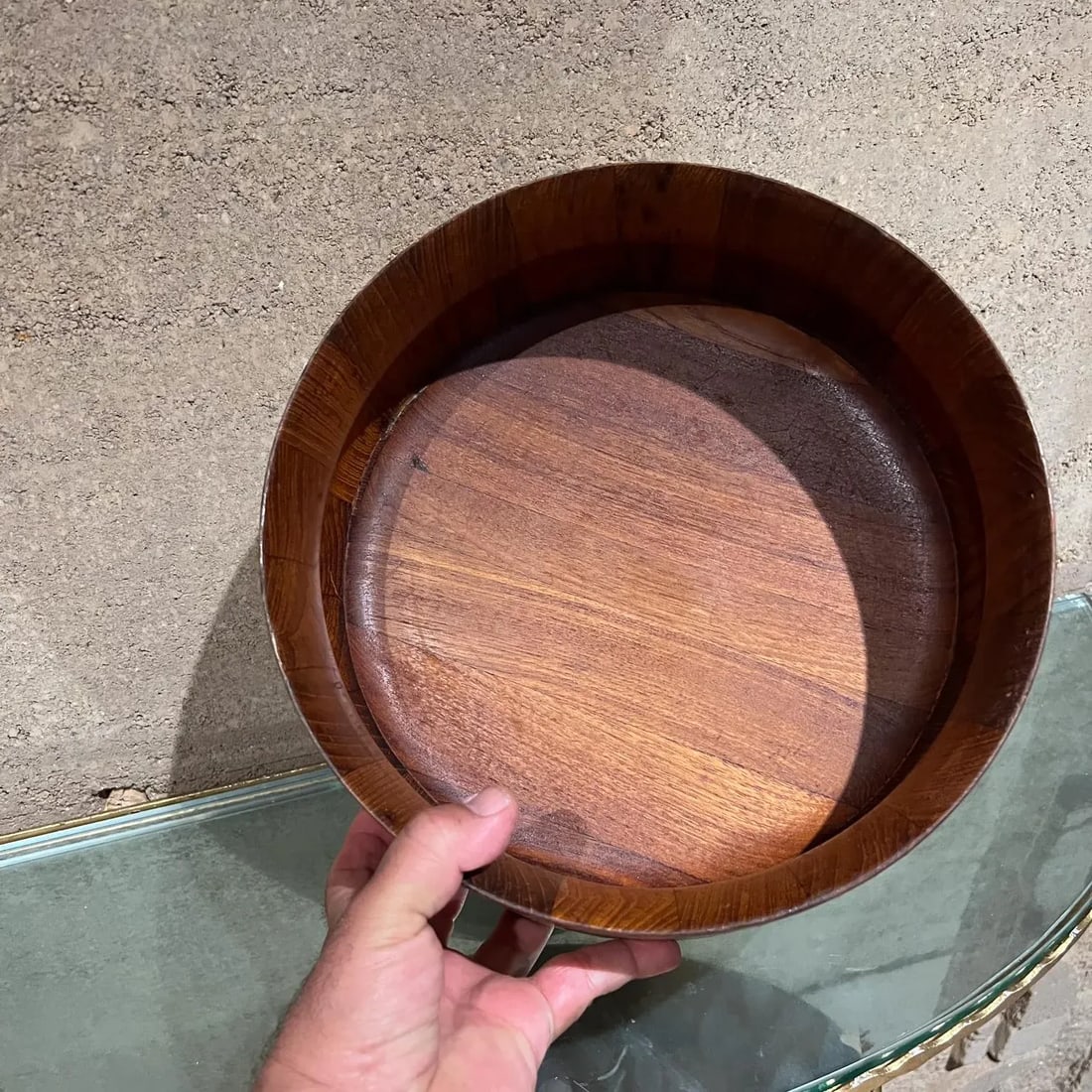 1960s Dansk Designs Teak and Bamboo Salad Bowl Jens Quistgaard - 11