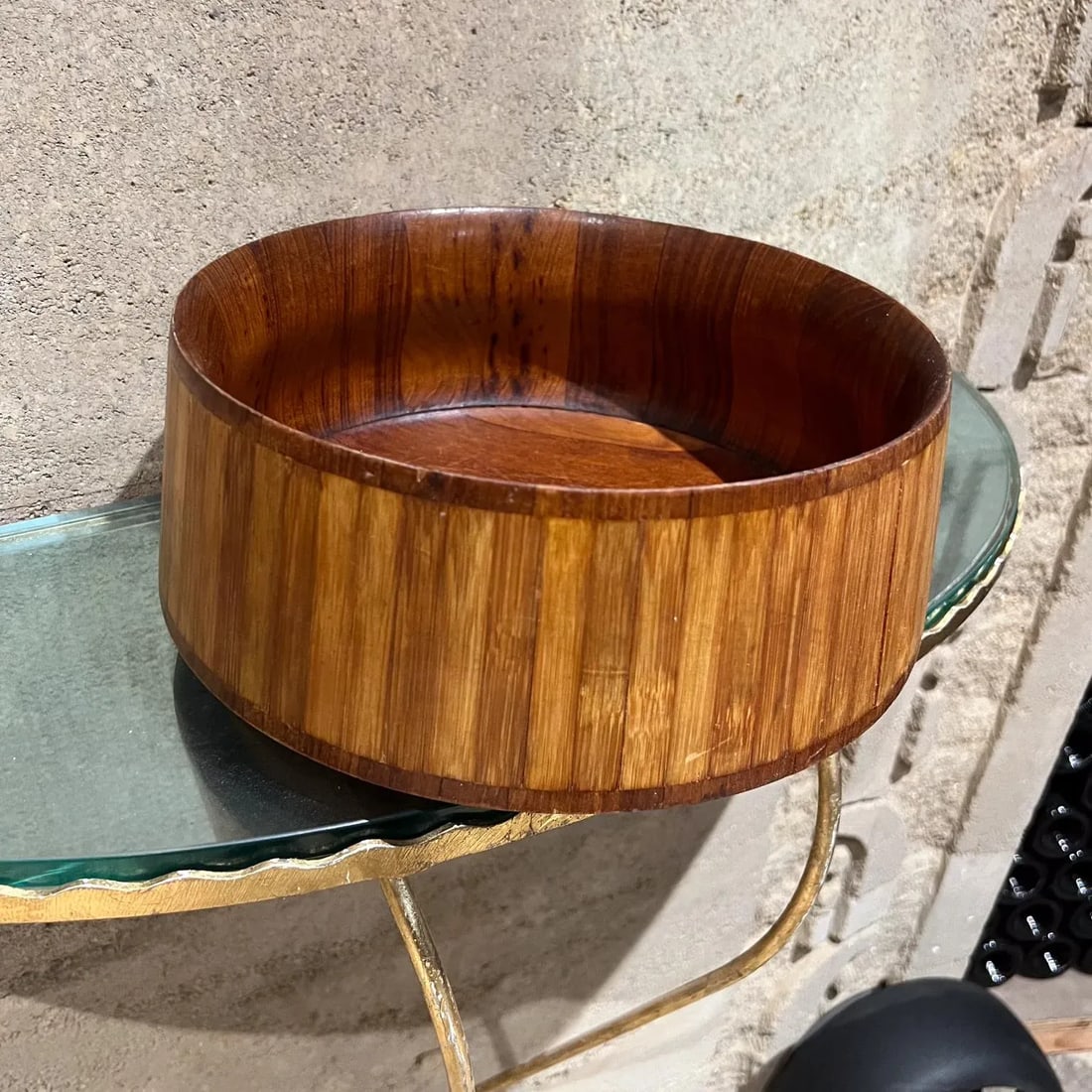1960s Dansk Designs Teak and Bamboo Salad Bowl Jens Quistgaard - 4