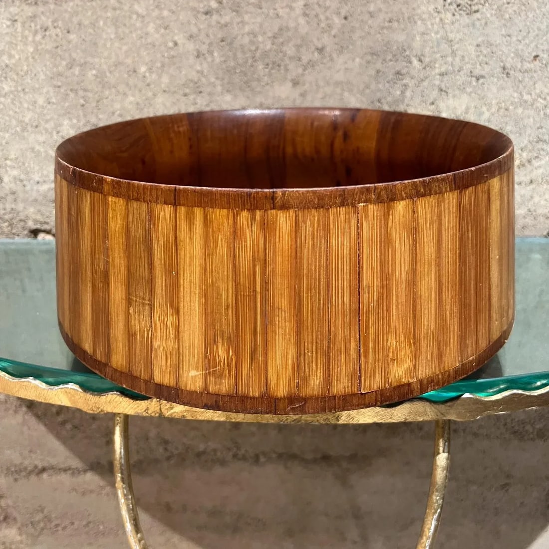 1960s Dansk Designs Teak and Bamboo Salad Bowl Jens Quistgaard - 5