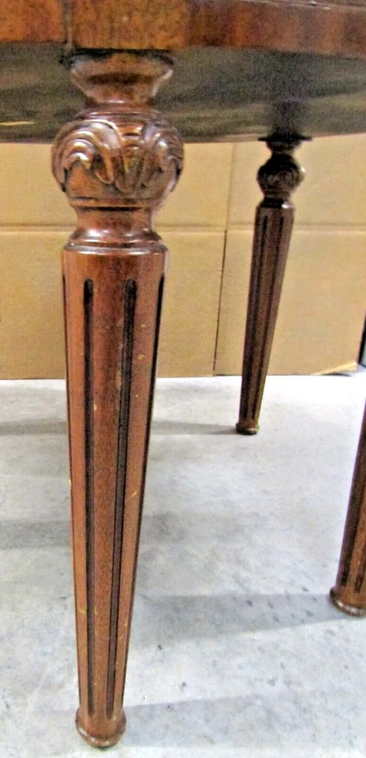 1950s Vintage Maitland Smith Signature Tromp l'Oeil Center Drum Table Tooled Leather - 11