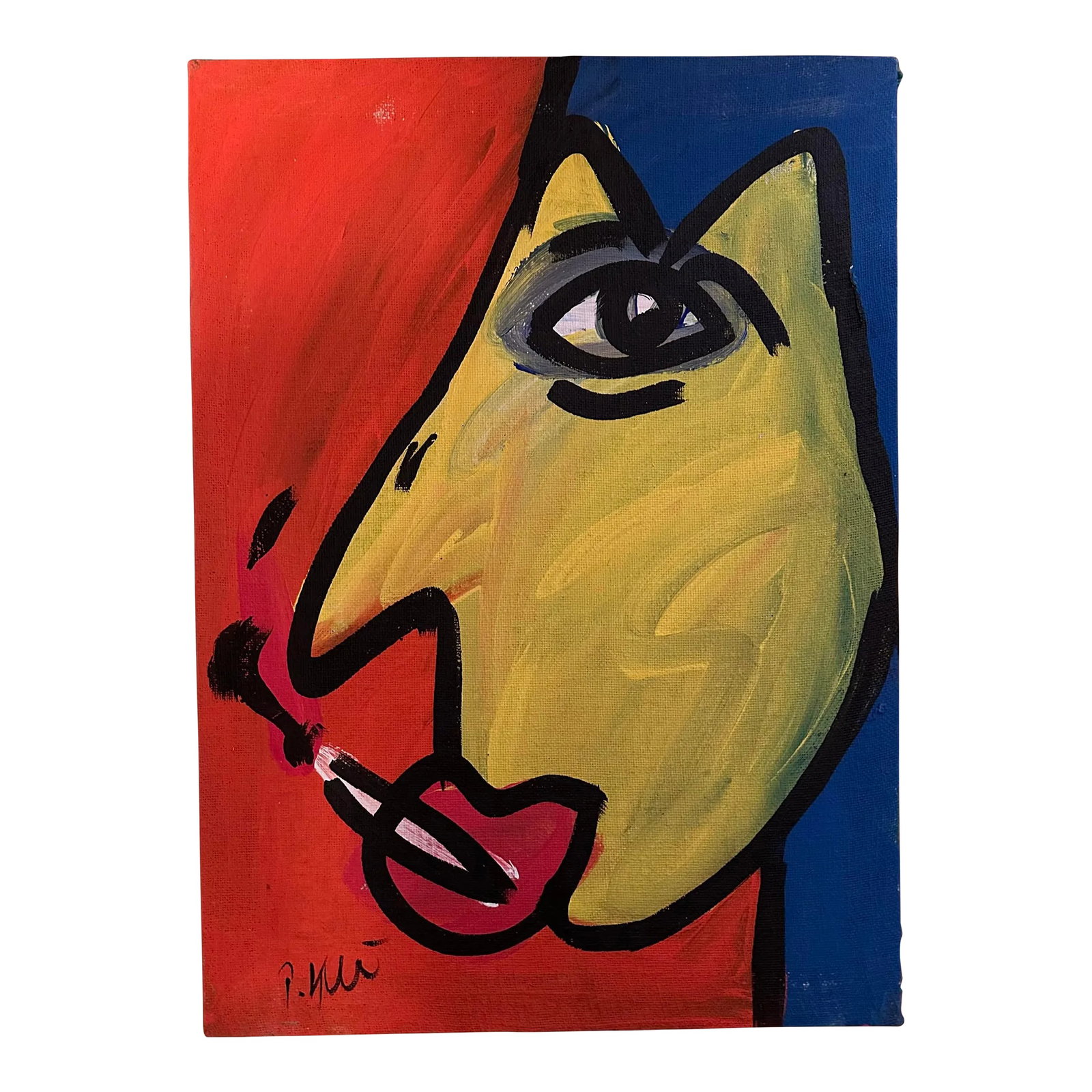 Peter Keil Original Painting - Junge Wilde Collection: Peter Keil is a German artist who focuses primarily on abstract expressionism. Keil painted with some of the greats, including Joan Miró, Pablo Picasso, and Andy Warhol, to name a few. This is a