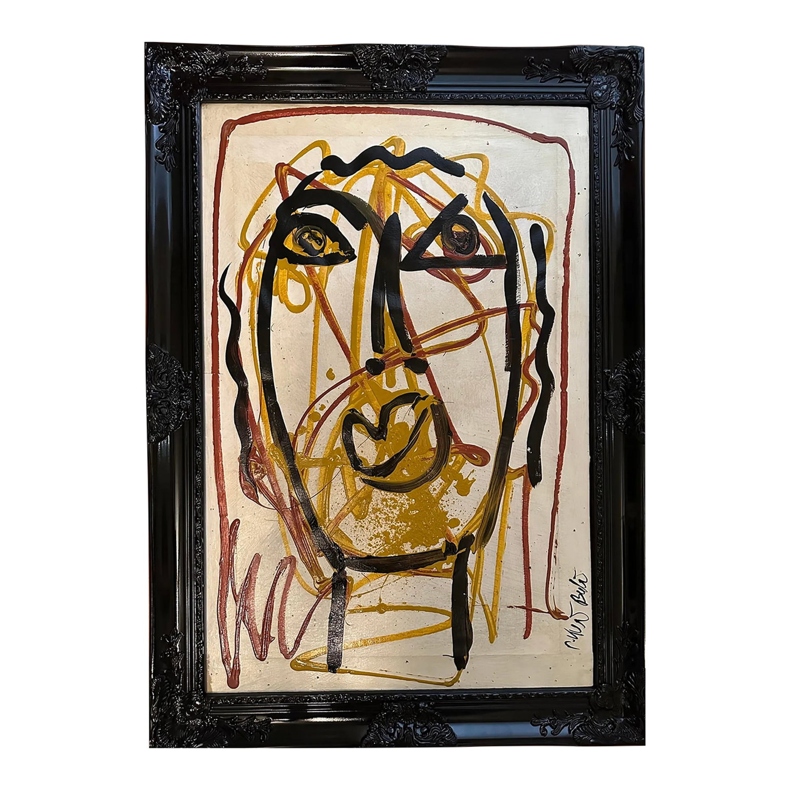 Peter Keil Original Painting: *This piece does not include the frame* Peter Keil is a German artist who focuses primarily on abstract expressionism. Keil painted with some of the greats, including Joan Miró, Pablo Picasso, an