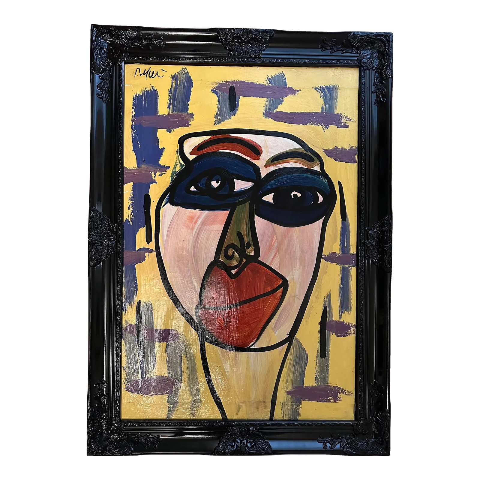 Peter Keil Original Painting - Junge Wilde Collection: *This piece does not come with the frame* Peter Keil is a German artist who focuses primarily on abstract expressionism. Keil painted with some of the greats, including Joan Miró, Pablo Picasso, 