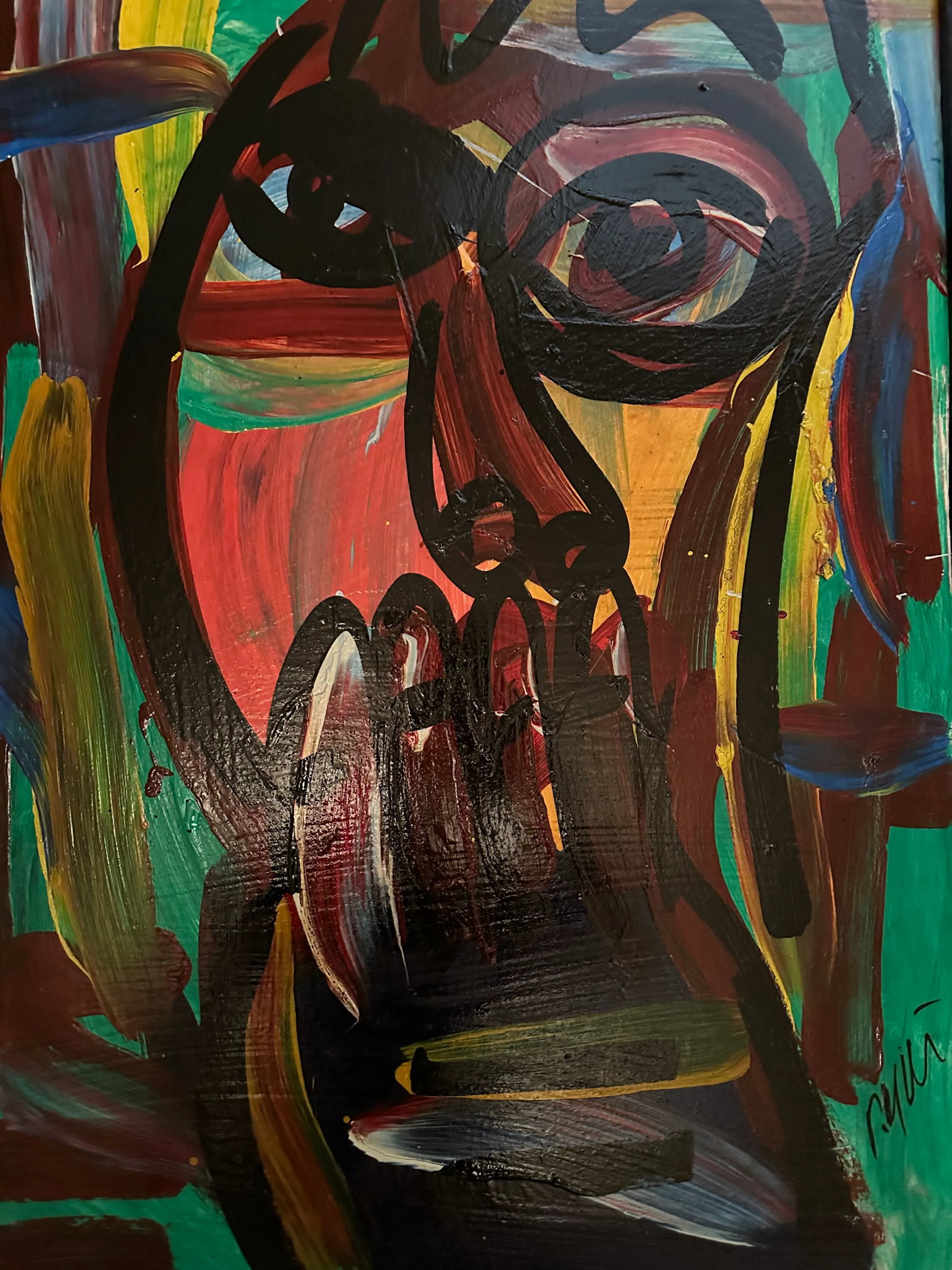 Peter Keil Original Painting, Unframed - Junge Wilde Collection - 2