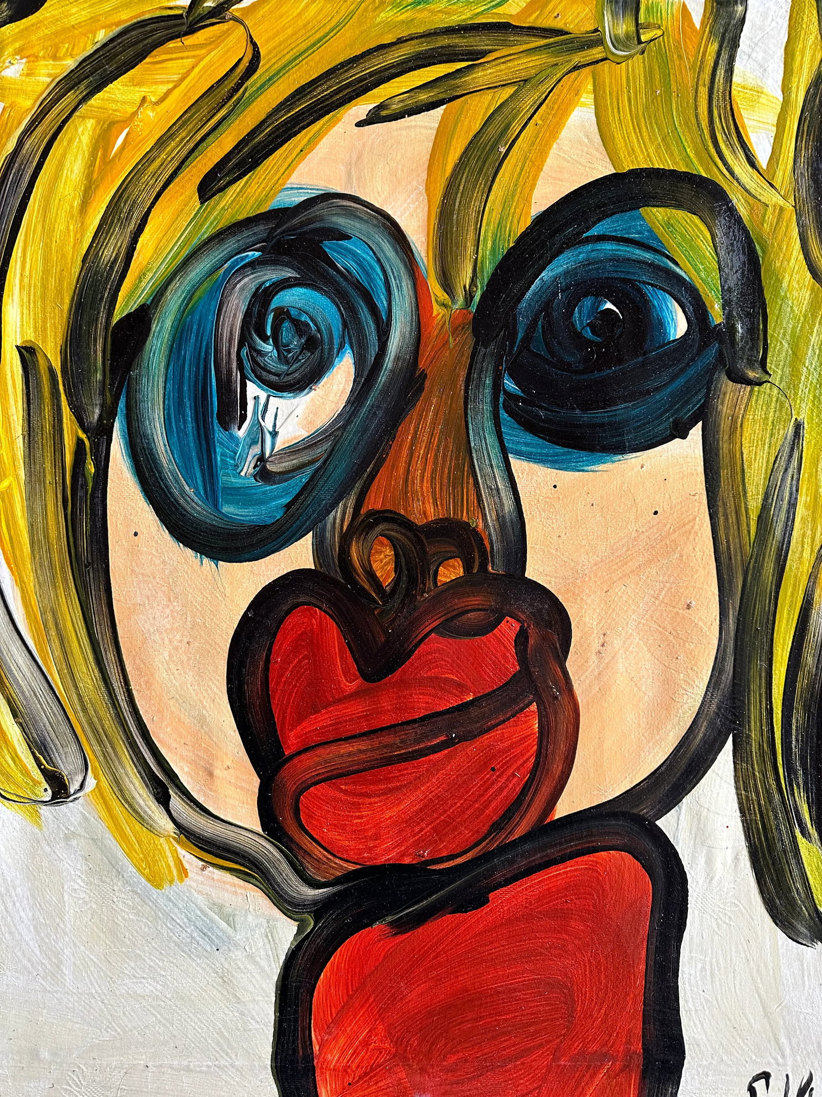Peter Keil Abstract Portrait Painting - Junge Wilde Collection - 2