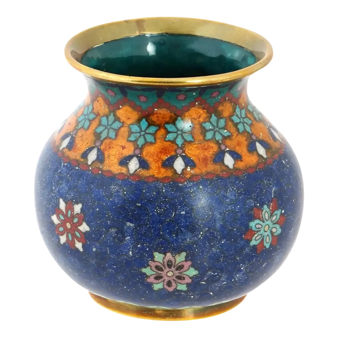 Antique Early Meiji Japanese Cloisonne Vase in the Style of Namikawa (1 of 5)