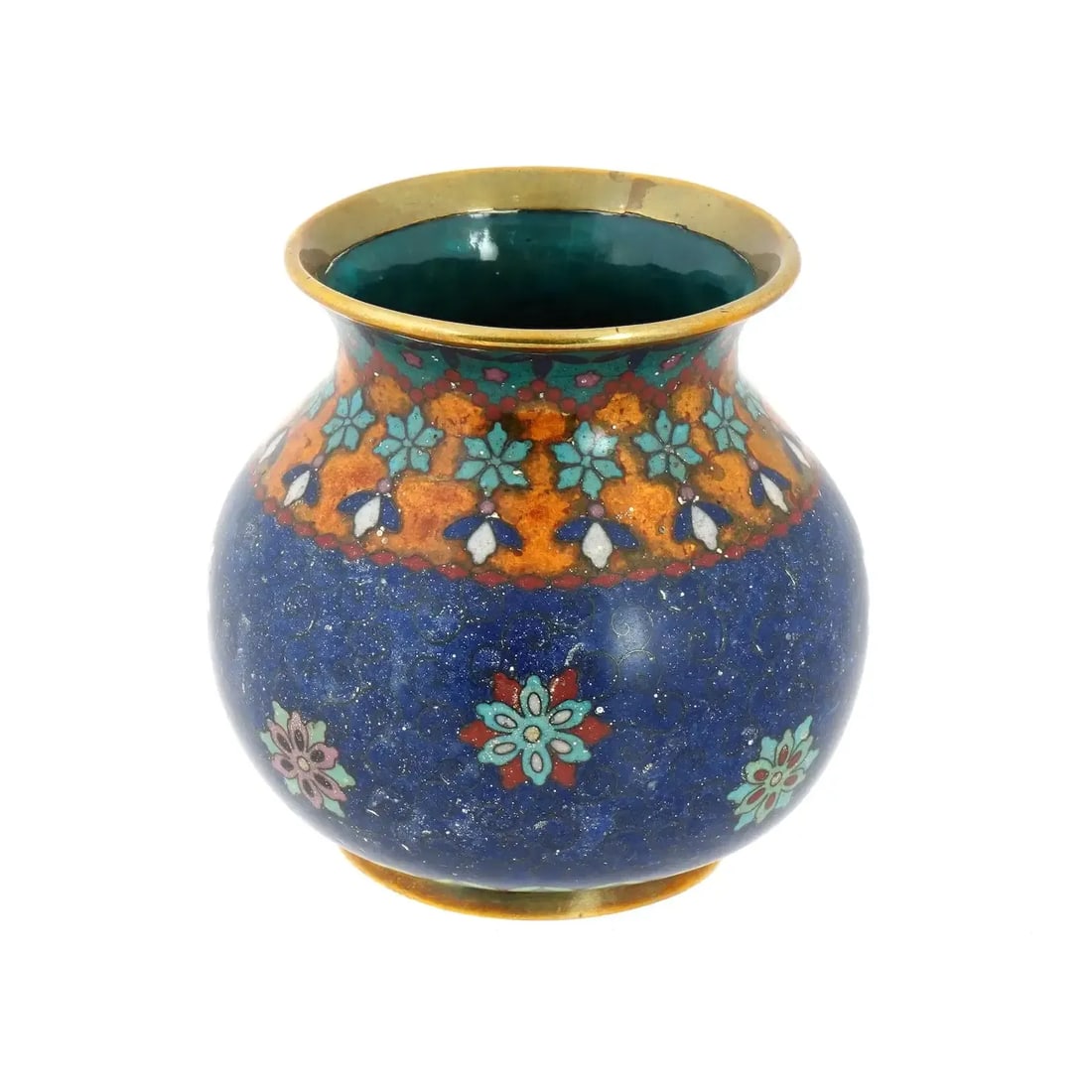Antique Early Meiji Japanese Cloisonne Vase in the Style of Namikawa - 3