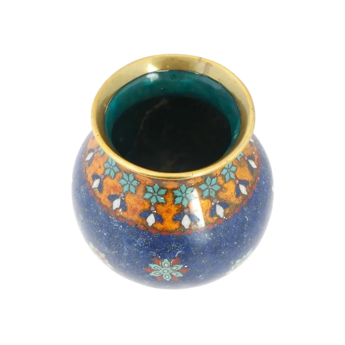 Antique Early Meiji Japanese Cloisonne Vase in the Style of Namikawa - 4