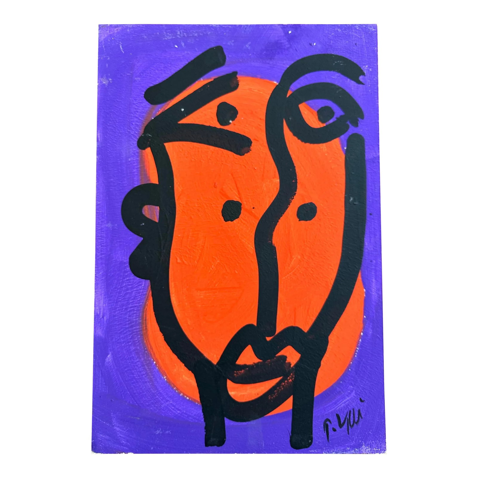 Original Peter Keil Painting: Peter Keil is a German artist who focuses primarily on abstract expressionism. Keil painted with some of the greats, including Joan Miró, Pablo Picasso, and Andy Warhol, to name a few. This is a