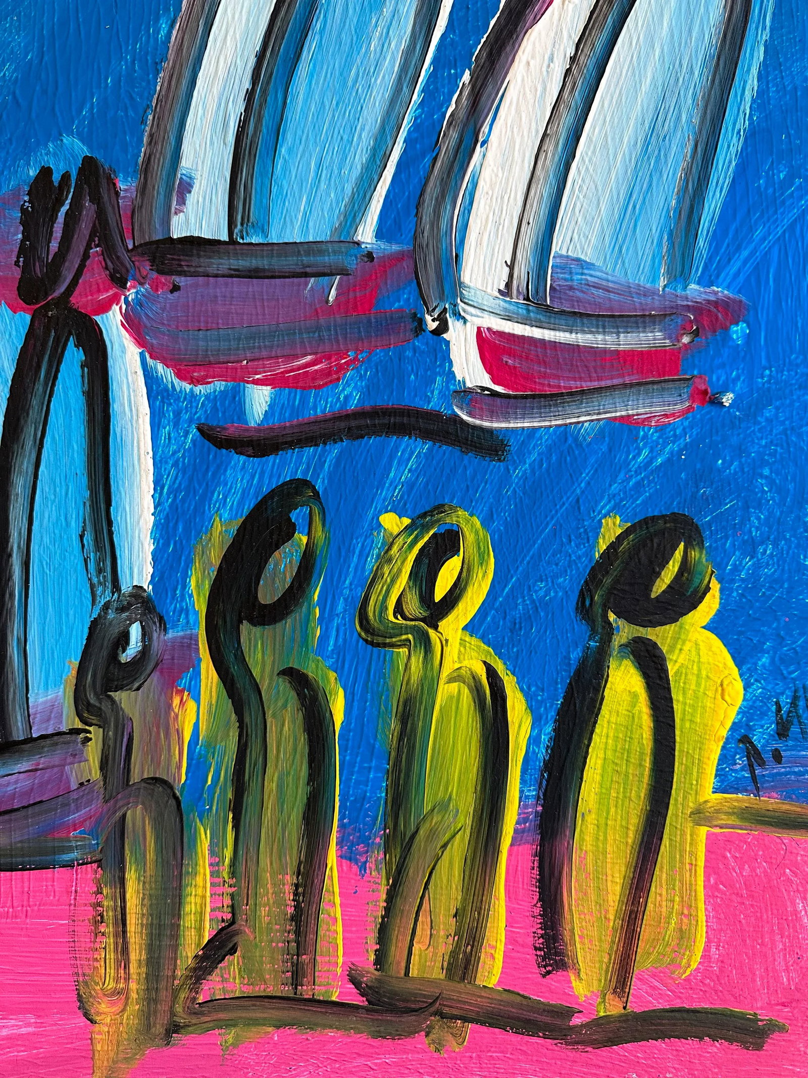 Original Peter Keil Sailboats Painting - 3