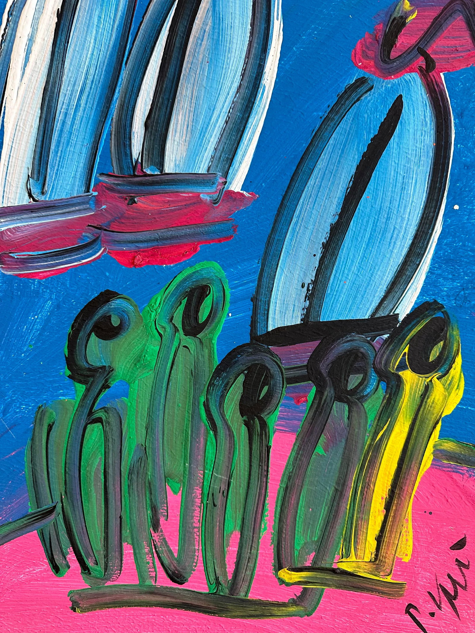 Original Peter Keil Sailboats Painting - 3