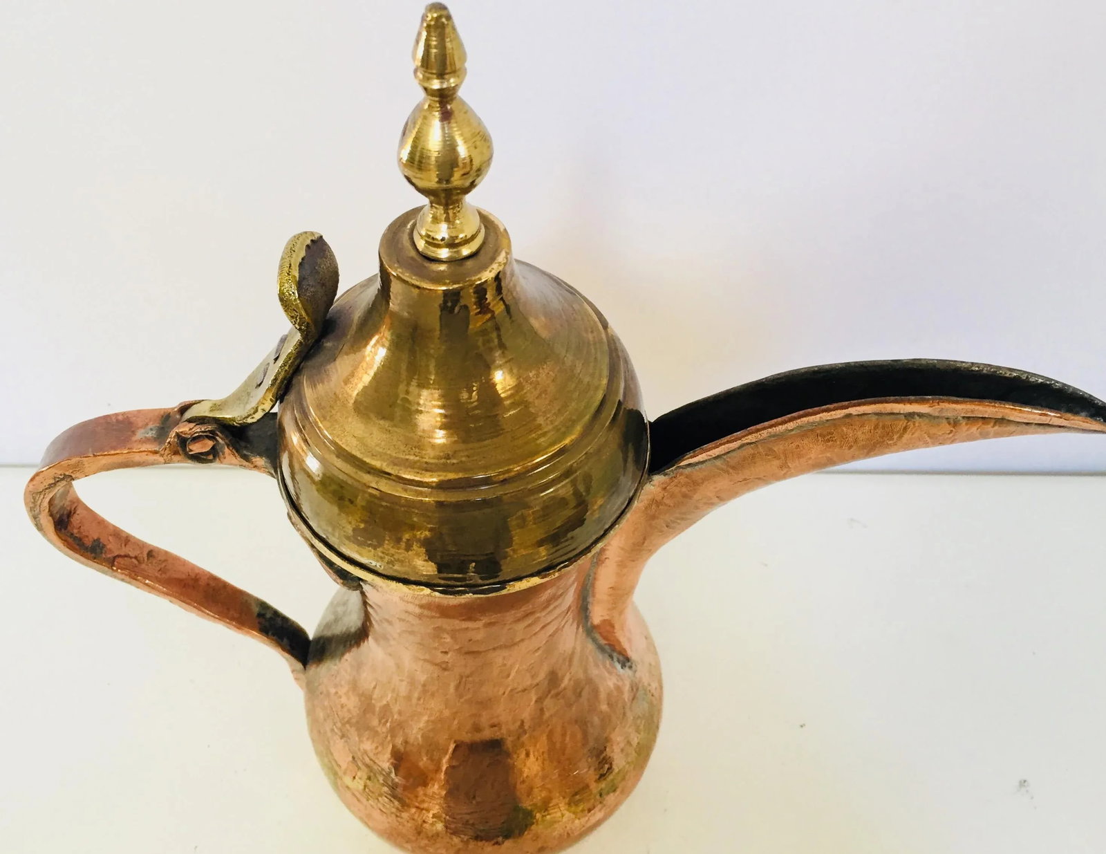 Middle Eastern Dallah Arabic Copper Coffee Pot - 1 - 2