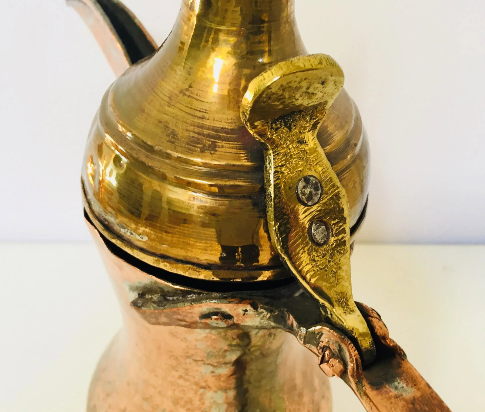 Middle Eastern Dallah Arabic Copper Coffee Pot - 1 - 4