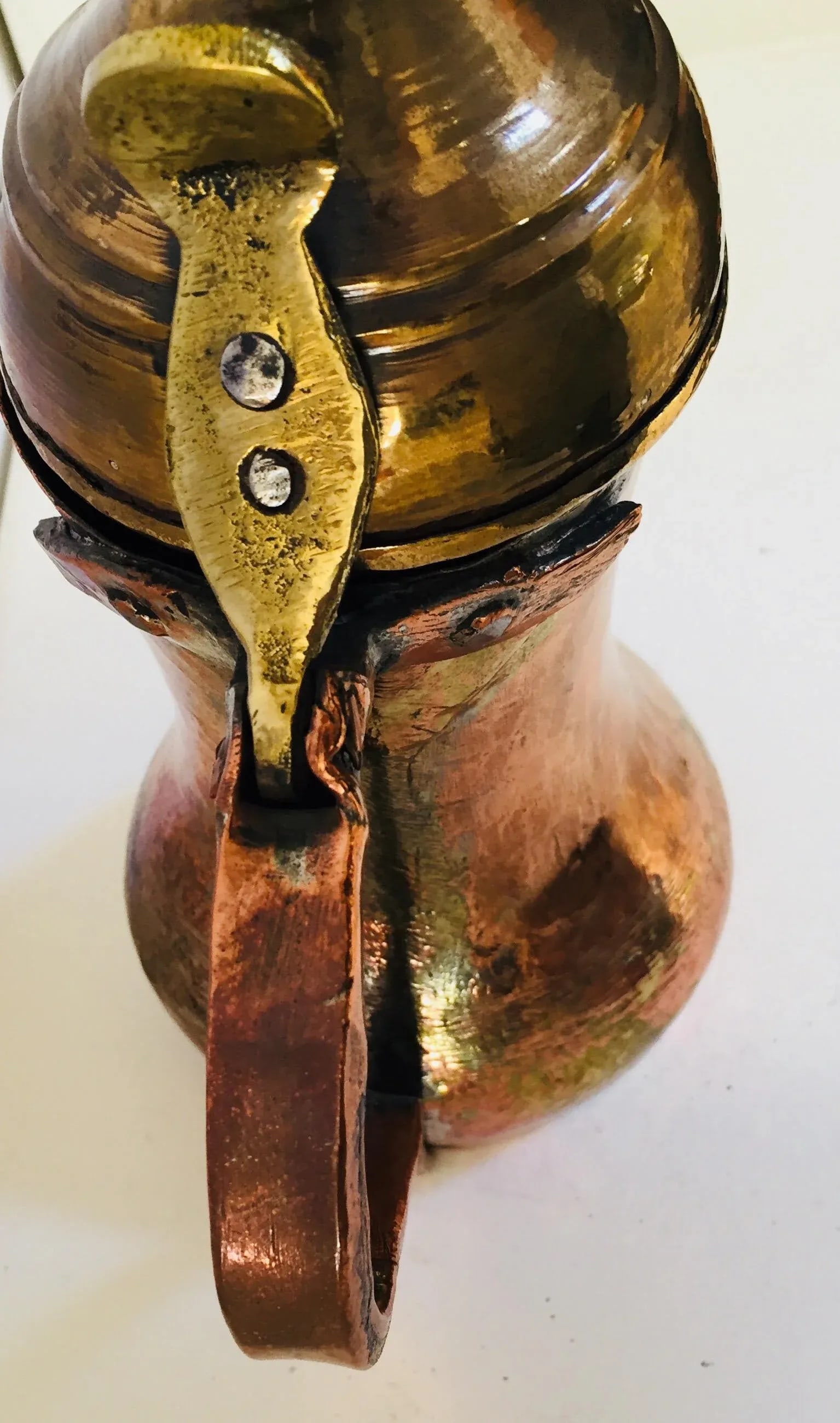 Middle Eastern Dallah Arabic Copper Coffee Pot - 1 - 5