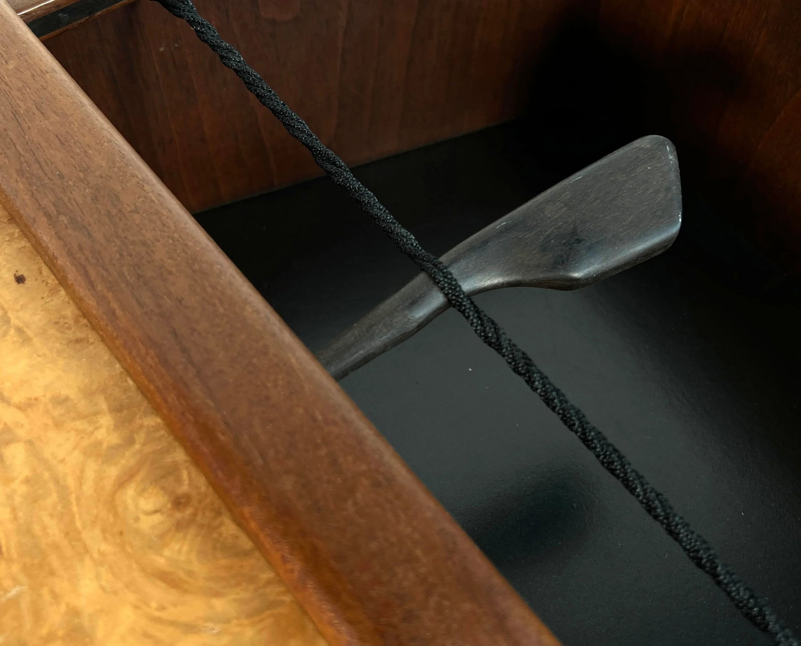 Danish Modern Rare Woods Cocktail Serving Tray in Ebony, Teak, Rosewood & Burl - 10