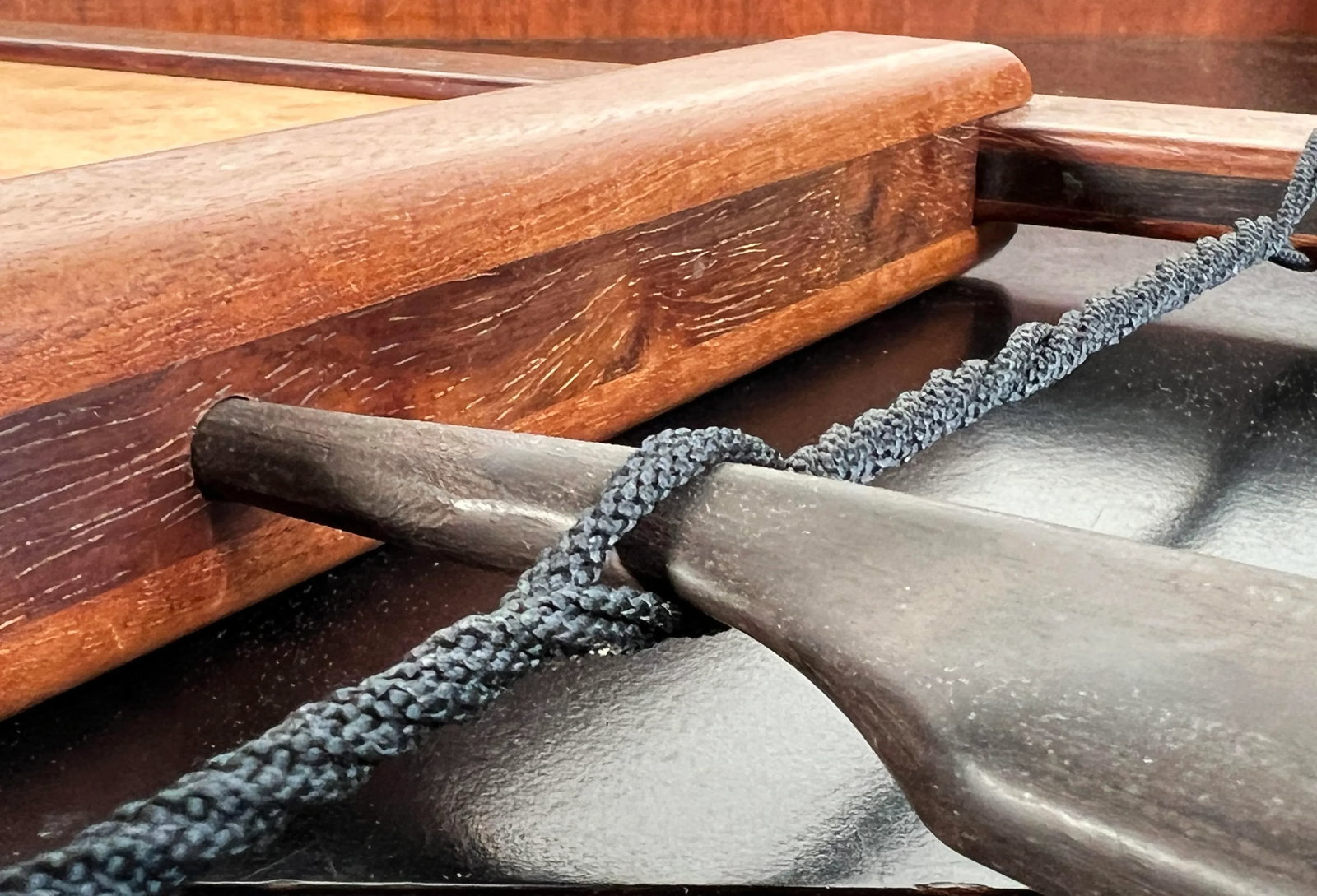 Danish Modern Rare Woods Cocktail Serving Tray in Ebony, Teak, Rosewood & Burl - 8