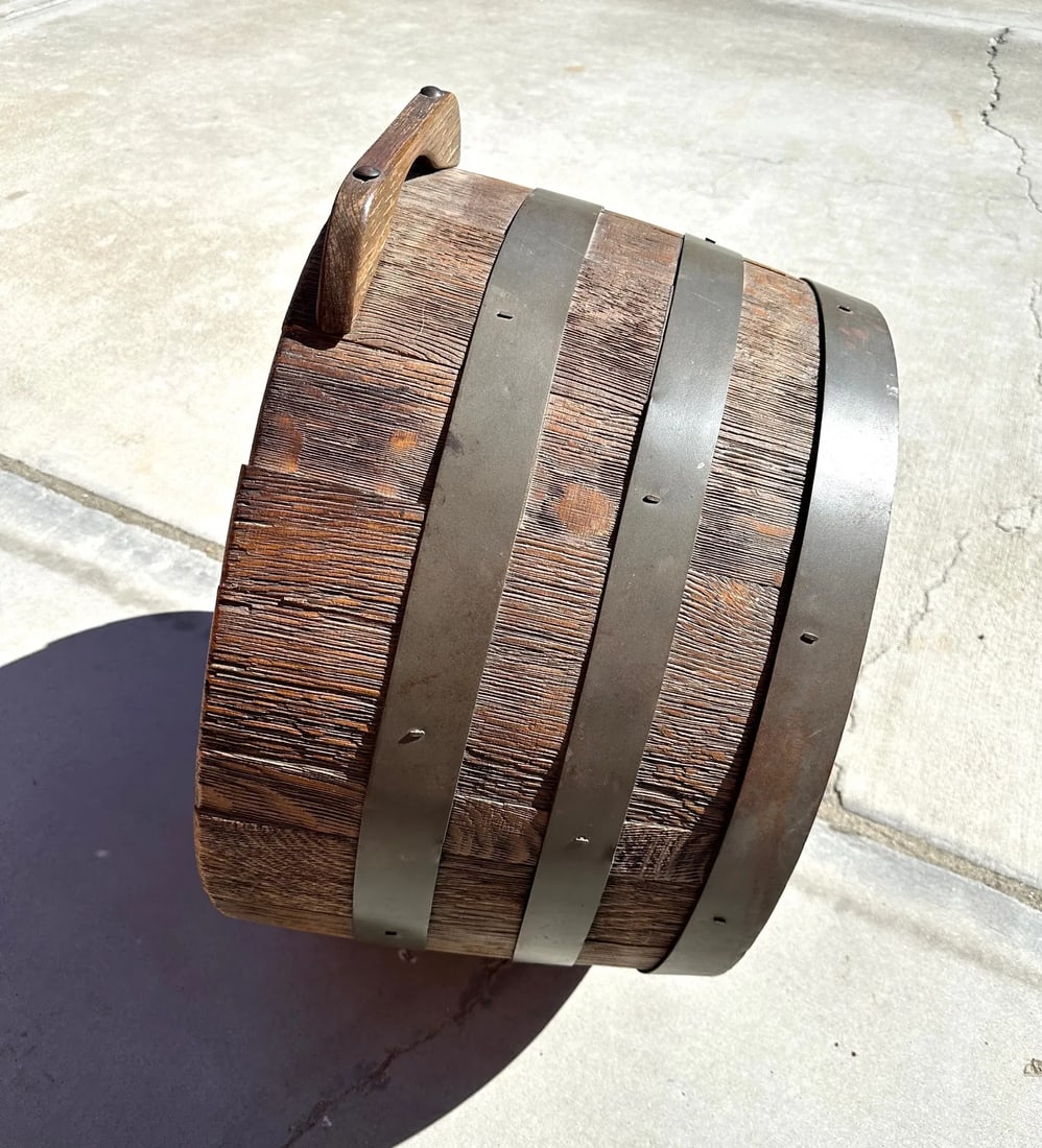 Rustic Wine Barrel Wine Display Rack - 3