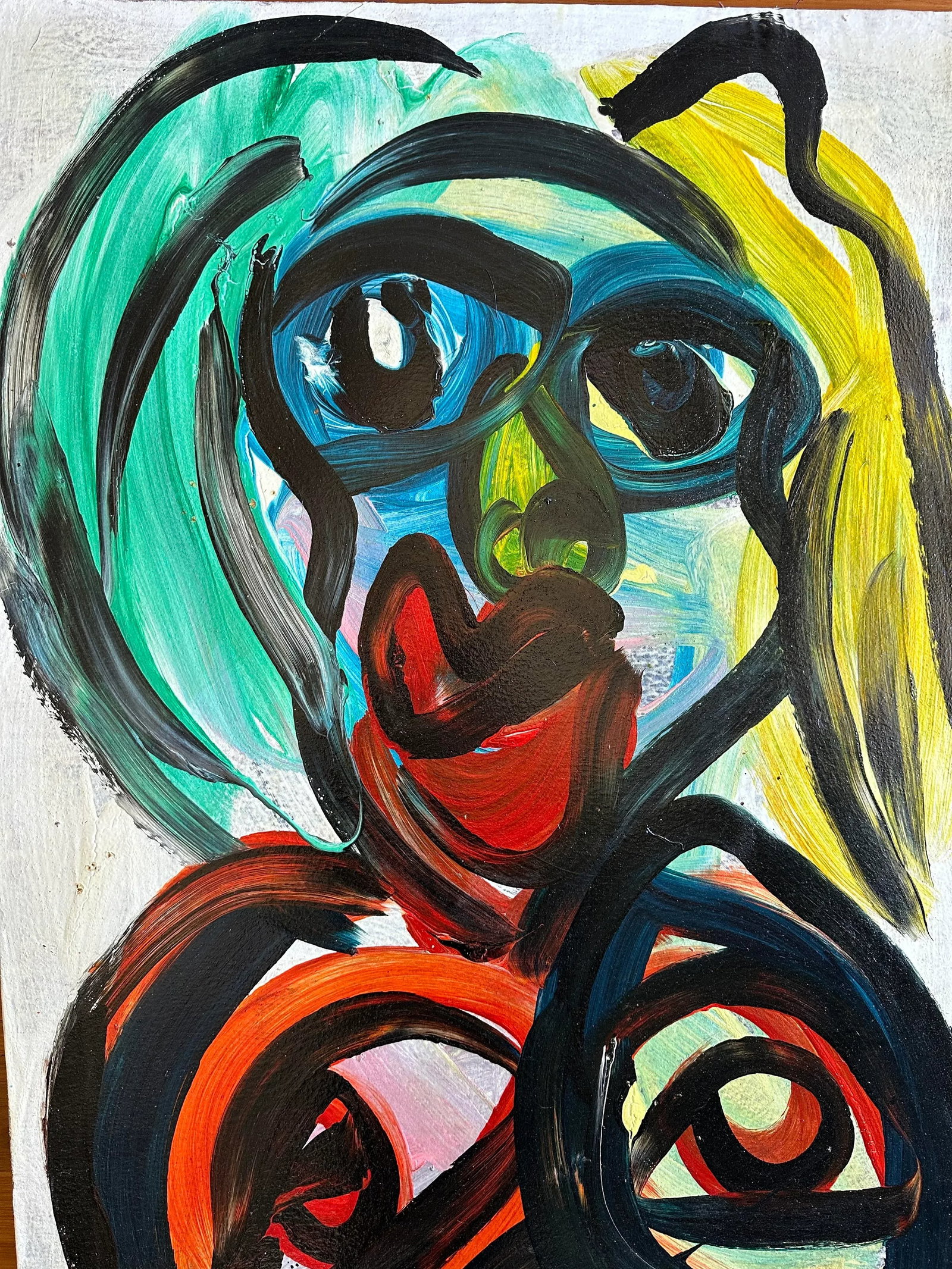Peter Keil Abstract Portrait Painting - Junge Wilde Collection - 4