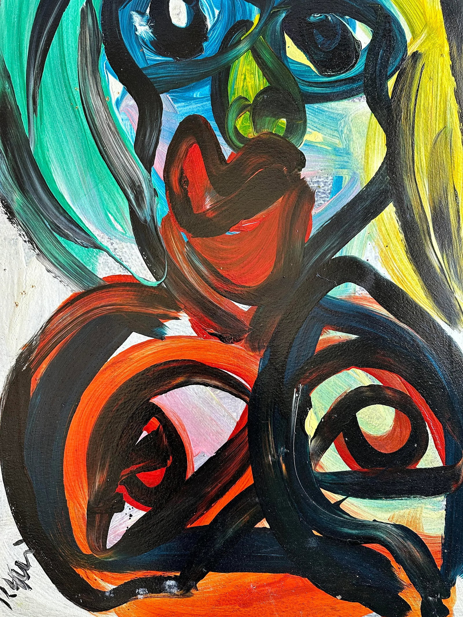 Peter Keil Abstract Portrait Painting - Junge Wilde Collection - 5