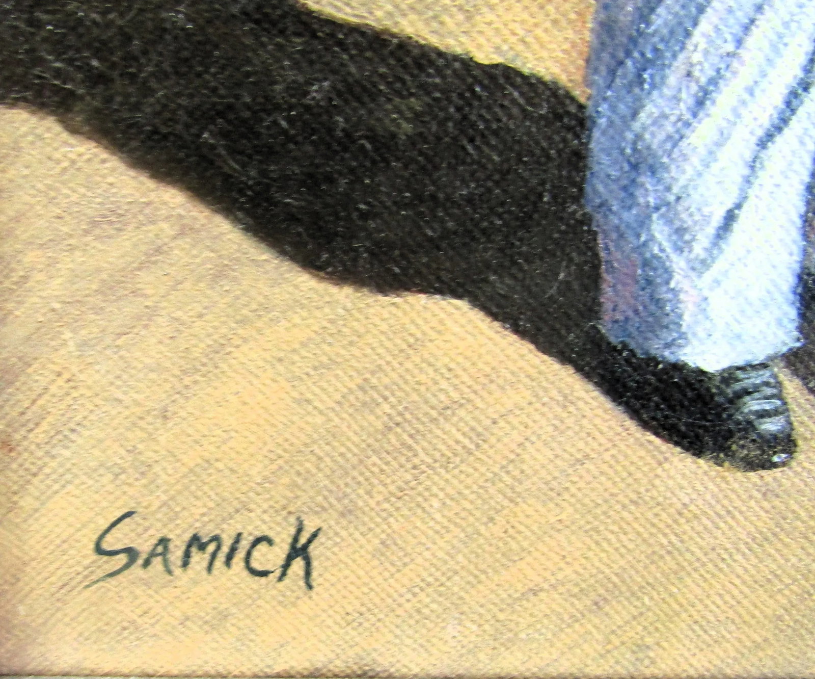 Original Robert Samick "Streetside Musicians Nyc" Oil Painting Framed and Signed - 3