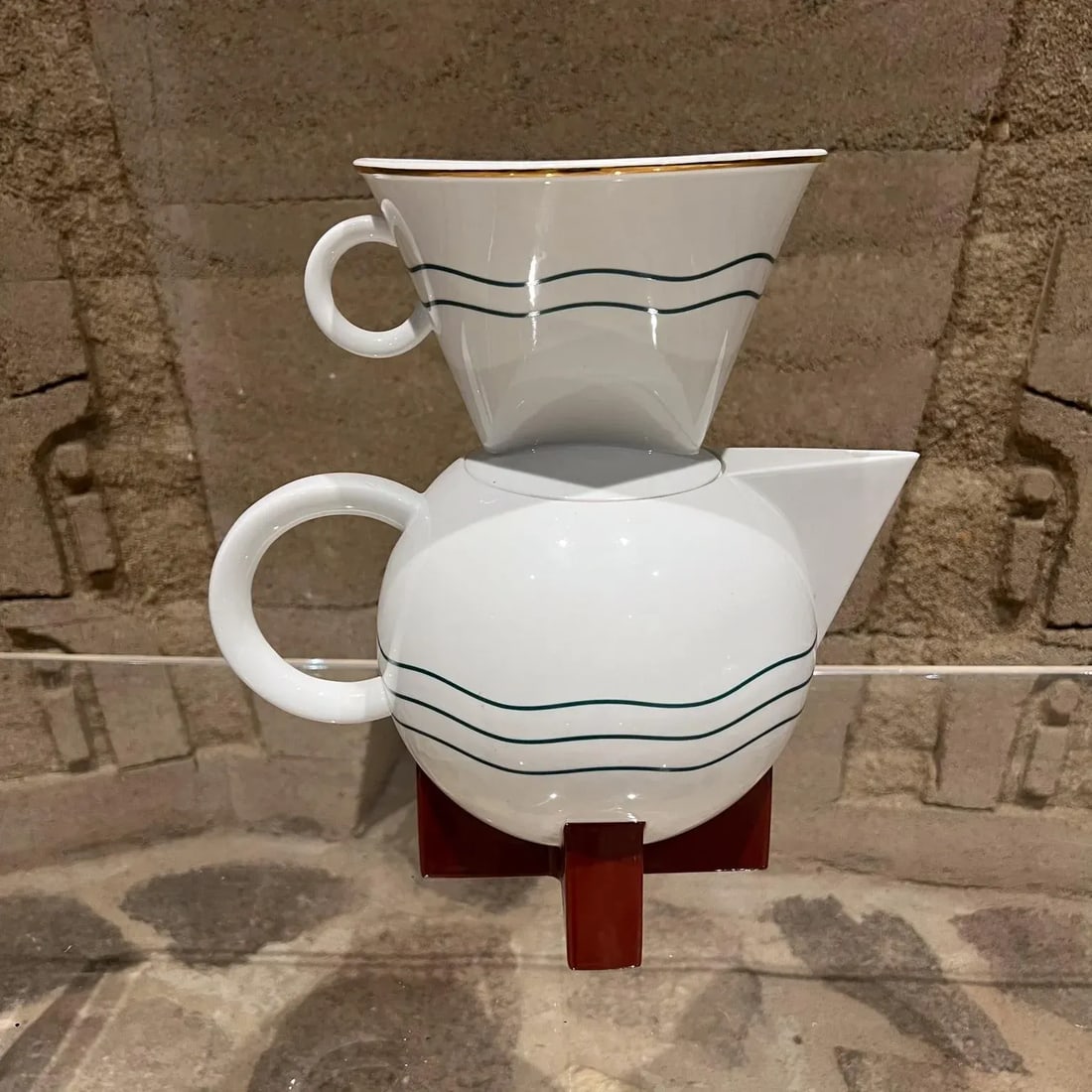 1987 Big Dripper Ceramic Coffee Set Michael Graves for Swid Powell - 11