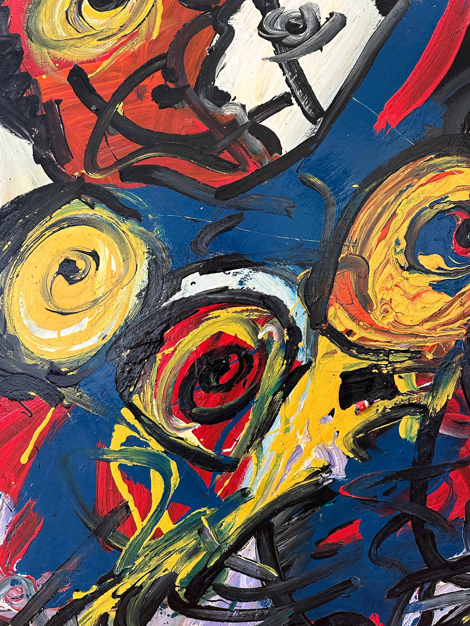Rare Large-Scale Peter Keil Painting, 1990 - 5