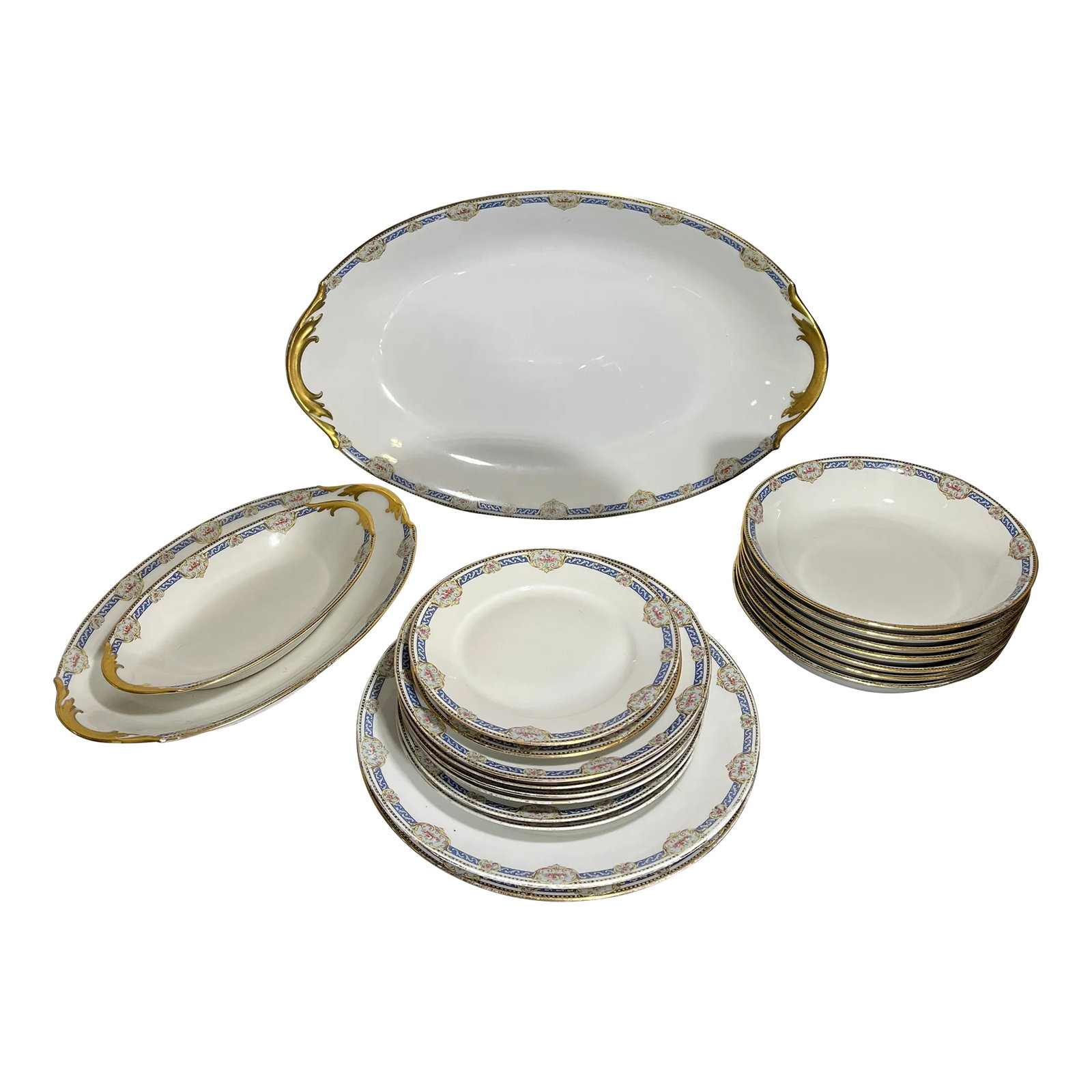 Antique Superior Limoges France Group of 20 Porcelain Serving Pieces (1 of 11)