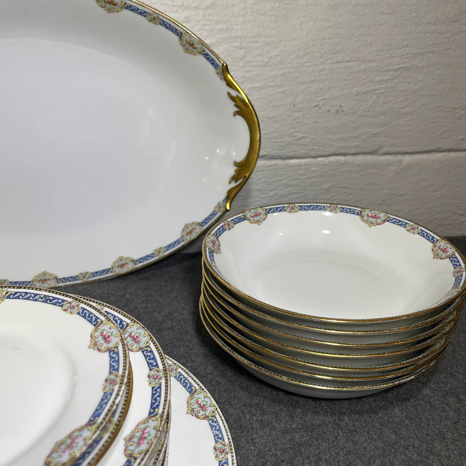 Antique Superior Limoges France Group of 20 Porcelain Serving Pieces - 5