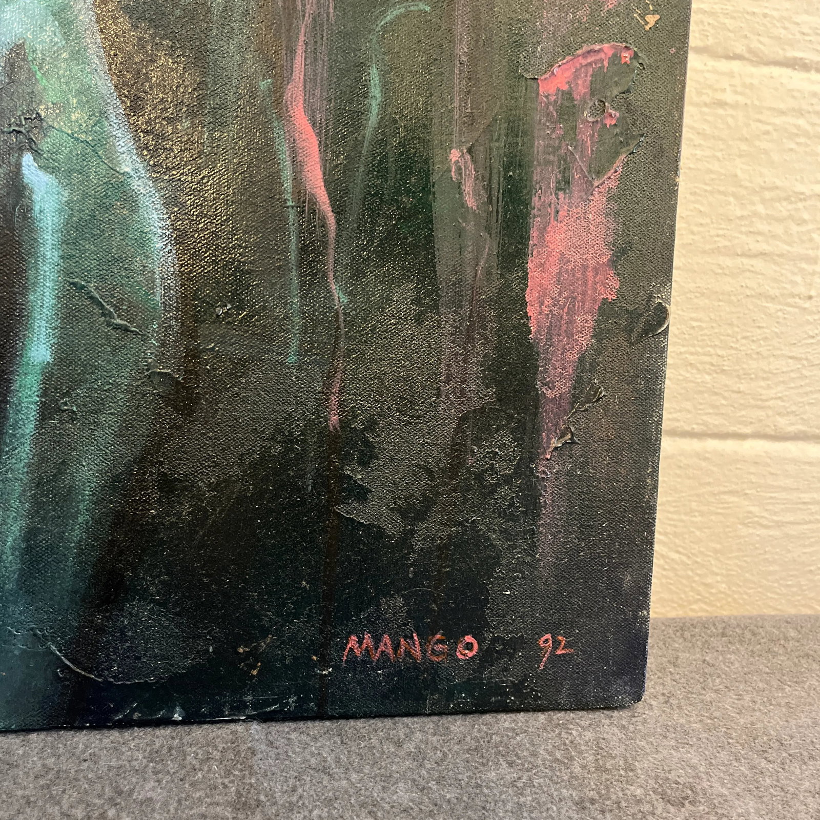 1990s Robert Mango, Untitled (Figural Composition) Painting - 7